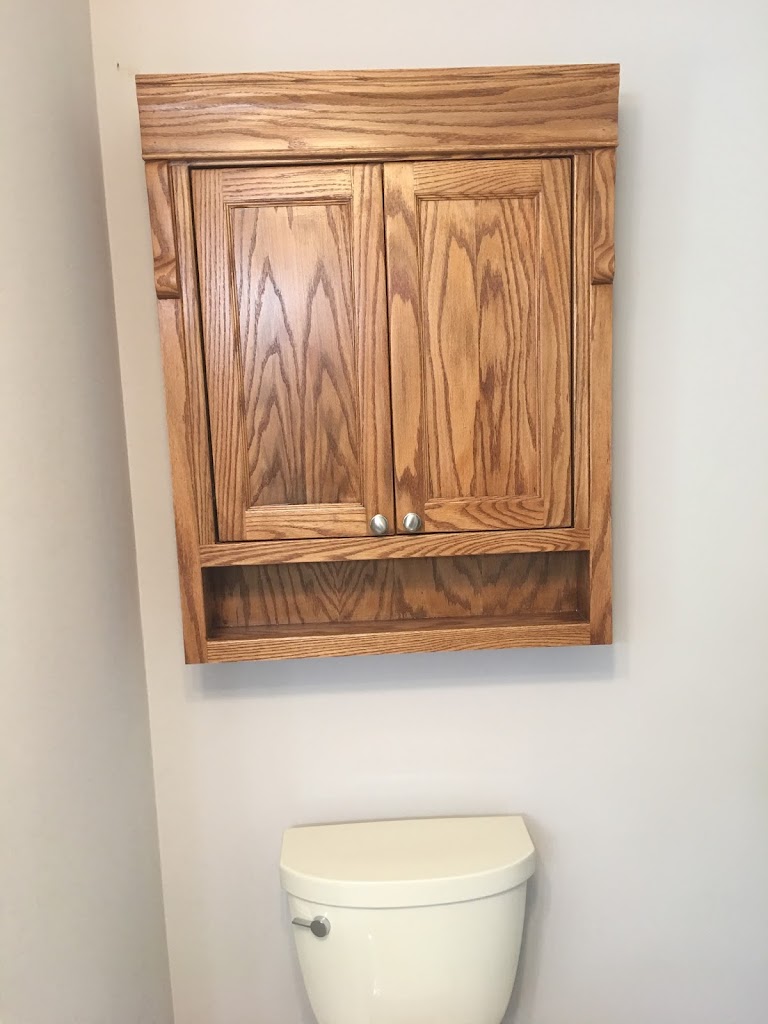 Upstairs Bathroom cabinets completed